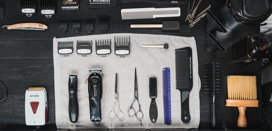 Trimmer attachments and a storage pouch