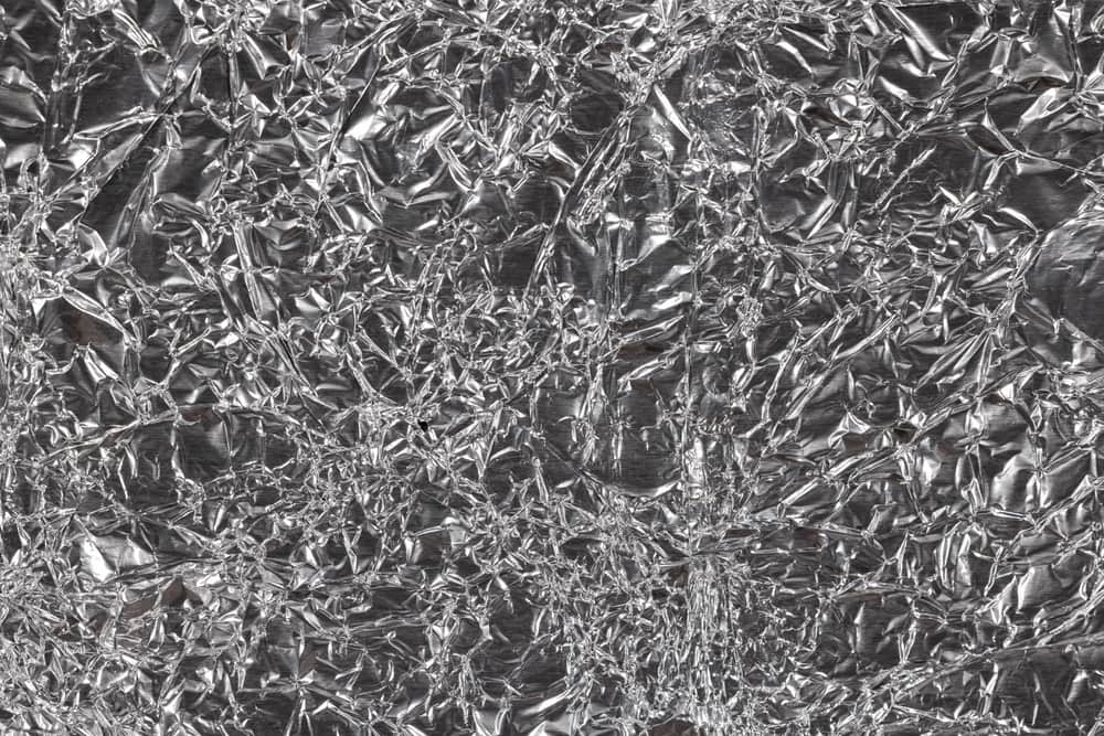 Macro view of the foil detail on an electric shaver head